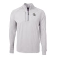 thumbnail image 2 of Men's Cutter & Buck Heather Gray Los Angeles Chargers Big & Tall Adapt Eco Raglan Quarter-Zip Jacket, 2 of 3