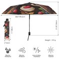thumbnail image 3 of FORMRS Travel Umbrella Folding Auto Open Close Windproof Rain UV Protection, Chocolate Cakes, 3 of 8