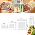 thumbnail image 2 of 2025 New Food Grade Fresh-Keeping Bags, Food Storage Bags, Double Seal Reusable Produce Bags, Easy Open Clear Plastic Bag for Food, Fruit, Vegetables, Refrigerator Storage, Kitchen (Large (15PCS)), 2 of 5