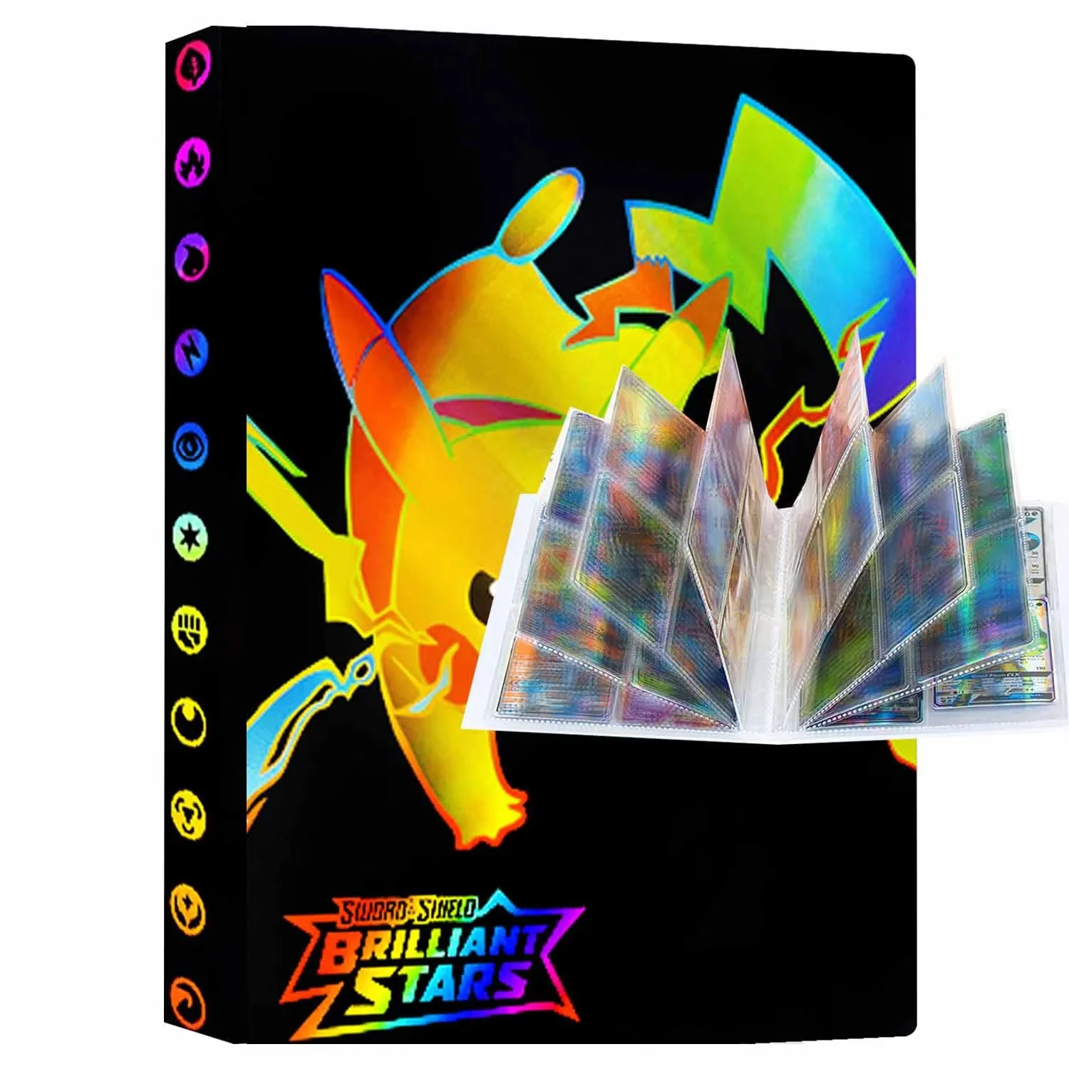 Trading Card Binder, 4 Pocket Album Holds 400 Cards, 50 Sleeves