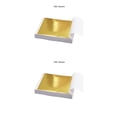 thumbnail image 3 of Bearachild 100 Uds hoja de aluminio 9x9cm práctica K hoja de oro puro brillante para dorar líneas de muebles para el hogar artesanías de pared papel de aluminio dorado 2piezas Bearachild CBP147602, 3 of 6