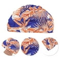 thumbnail image 3 of Gorro de Natación Estilo Plisado Transpirable 1 Pc Azul Profundo Naranja, 3 of 6