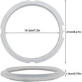 thumbnail image 2 of Sealing Ring for Pot Mini 3 Qt, 1 Count, Inner Pot Seal Ring, Replacement Silicone Gasket Seal Rings for 3 Quart Electric Pressure Cooker Accessories Parts, Clear, 2 of 7