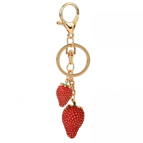 DESIGNICE Strawberry Bag Charm Portable Purse Pendant Keyring for Fashion Enthusiasts Purse Charms