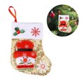 thumbnail image 4 of Medias de Navidad, regalo, bolsa de dulces, cuchara de Navidad, palillo, tenedor, soporte, bolsa de almacenamiento, decoración de árbol de Kits de decoración para fiestas Calcetín muñeco de nieve Toystoory HA001464-05, 4 of 6