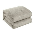 thumbnail image 3 of Chic Home Ansel 9-Piece Jacquard Comforter Set, Queen, Taupe, 3 of 7