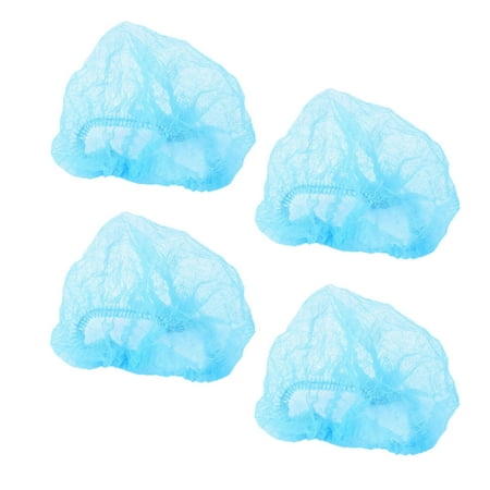

NUOLUX 10pcs Disposable Hair Net Non-Woven Bouffant Stretch Dust for Cleaning Makeup (Blue)