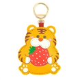 thumbnail image 1 of Llavero YONGSHENG colgante de cuero PU tigre amarillo unisex, 1 of 3