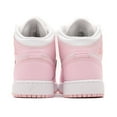 thumbnail image 6 of Big Kid's Jordan 1 Mid Pink Foam/White-Fire Red (DQ8423 608) - 6.5, 6 of 7