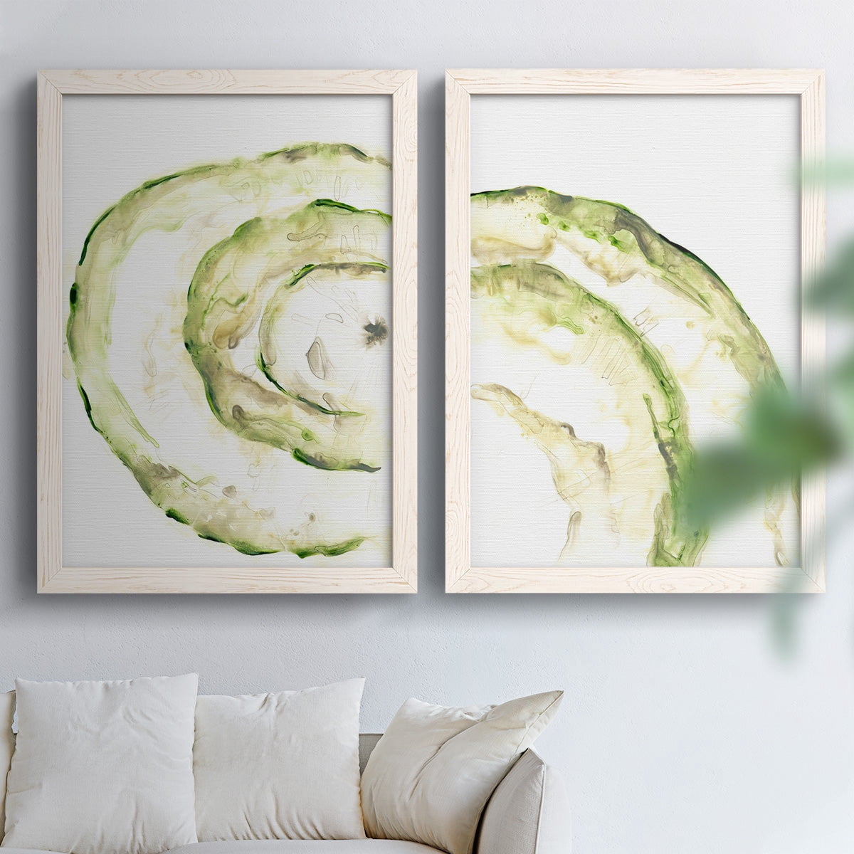 Lichen Halo V - Premium Framed Canvas 2 Piece Set - Ready to Hang