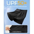 thumbnail image 2 of Shorts de baño IUGA de 5" de cintura alta y secado rápido, negro, 2 of 5