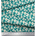 thumbnail image 2 of Soimoi Green Cotton Voile Fabric Flower Floral Fabric Prints By Yard 42 Inch Wide, 2 of 3