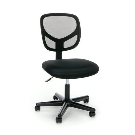 OFM Essentials Collection Mesh Back Office Chair, Armless, in Black