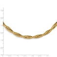 thumbnail image 3 of Leslie's Real 14kt Yellow Gold Polished Twisted Fancy Link Necklace; 17.5 inch; for Adults and Teens; for Women and Men, 3 of 3