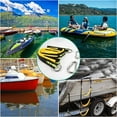 thumbnail image 4 of Escalera de cuerda para barco, escalera de cuerda portátil para barco, escalera de cuerda de pesca para barco inflable, kayak verde fluorescente (4 escalones), 4 of 5
