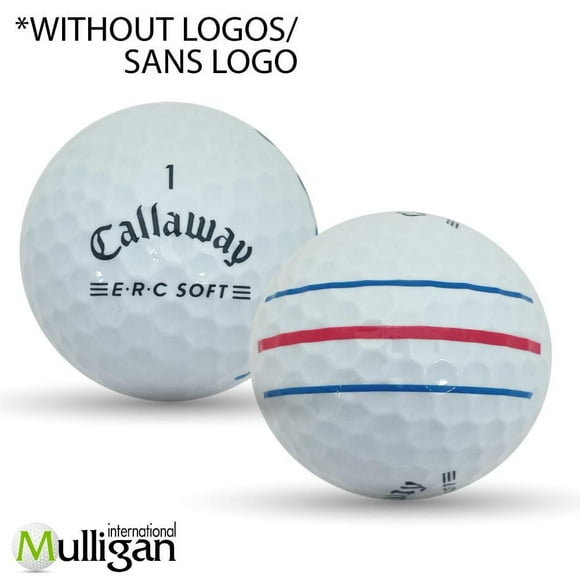 Mulligan - 48 Callaway Chrome Soft Triple Track 5A Pristine Recycled Used Golf Balls, White