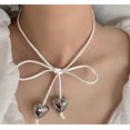 thumbnail image 2 of HAHDAXIA Colliers Cœur Dorés Collier Cœur Épais Collier Cœur Bouffant pour Femmes Collier Chaîne Serpent Collier Chevrons Collier Ras-du-Cou Épais pour Femmes Filles, 2 of 6