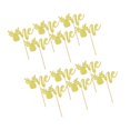 thumbnail image 4 of 24 Piezas Primeros de Magdalena con Letras de De Nieve / con Brillo Utensilios de Decoración Artículos de alce Soledad tarjeta de inserción de pastel, 4 of 10