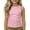 0-Pink487, variant on Hienoo Girls Athletic Racerback Tank Top Solid Crewneck Sleeveless Undershirt, Sizes 4-14