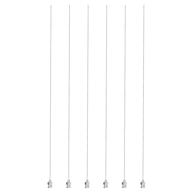 Unique Bargains 6 Pcs 22G 10 Inch Blunt Tip Dispensing Needle with Lure Lock for Refilling Liquid Inks Adhesives