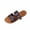 Dark Blue, variant on Womens Faux Faux Leather Slide Sandals Flat Comfortable Adjustable Cross Strap Casual Everyday Summer Beach Shoes Black,Size 9.5