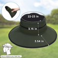 thumbnail image 7 of OZERO Sun Hat for Men Women: Fishing Hat Wide Brim UV Protection Bucket Boonie Hats Waterproof Summer Beach Hiking, 7 of 7