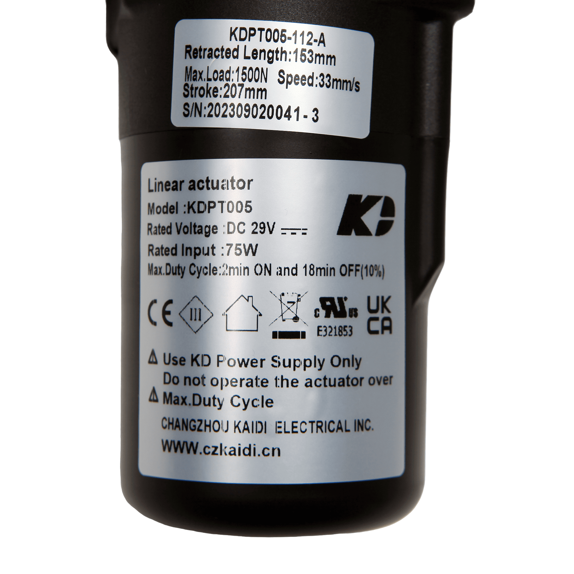Kaidi Linear Actuator Model KDPT005-112-A Motor Kit Replacement for Power Recliner Lift Chairs
