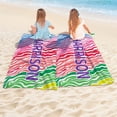 thumbnail image 3 of Personalized Custom Beach Towel - Microfiber Pool Swim Travel Large Soft Customized Name Towel (30"x60"), 3 of 5