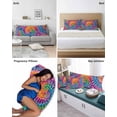 thumbnail image 6 of Colorful Body Pillow Covers, Ethnic Modern Abstract Watercolor Tie-Dye Soft Bed Throw Pillowcases Breathable Cooling Long Lumbar Body Pillow Sham Cover for Bed Sofa 20''x54'', 6 of 7