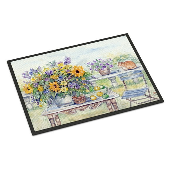 Carolines Treasures APH3566MAT Patio Bouquet of Flowers Door Mat Indoor Rug or Outdoor Welcome Mat 18x27 Doormat 27"L x