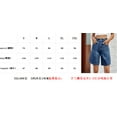thumbnail image 3 of Yesfashion Wholesale Womens Adjustable Waist Denim Shorts Vintage Baggy Mid Rise Jeans Summer Knee Length Short Pants, 3 of 8