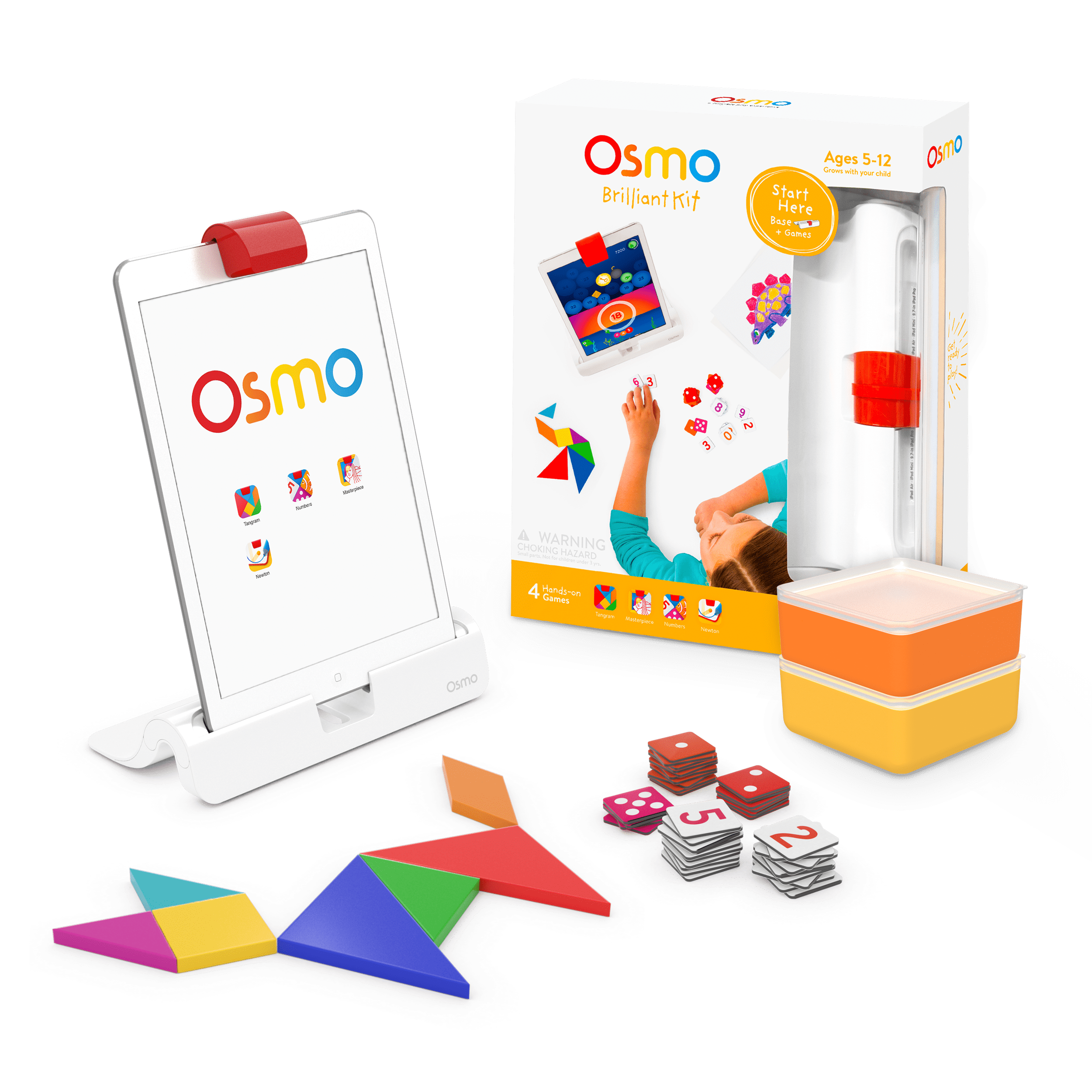 Ships Today Osmo Brilliant Kit With 4 Hands on Games Made for iPad Unopened for sale online 