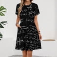 thumbnail image 2 of Math Women's Dress Short Sleeve Summer Sundress Summer Women Clothes, 2 of 7