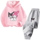 thumbnail image 2 of Conjunto de sudadera con capucha para niños Primavera Otoño Dibujos animados Estampado Graffiti Lindo Viento Sanrio Melody Kuromi Ropa Niñas Sudadera con capucha, 2 of 5