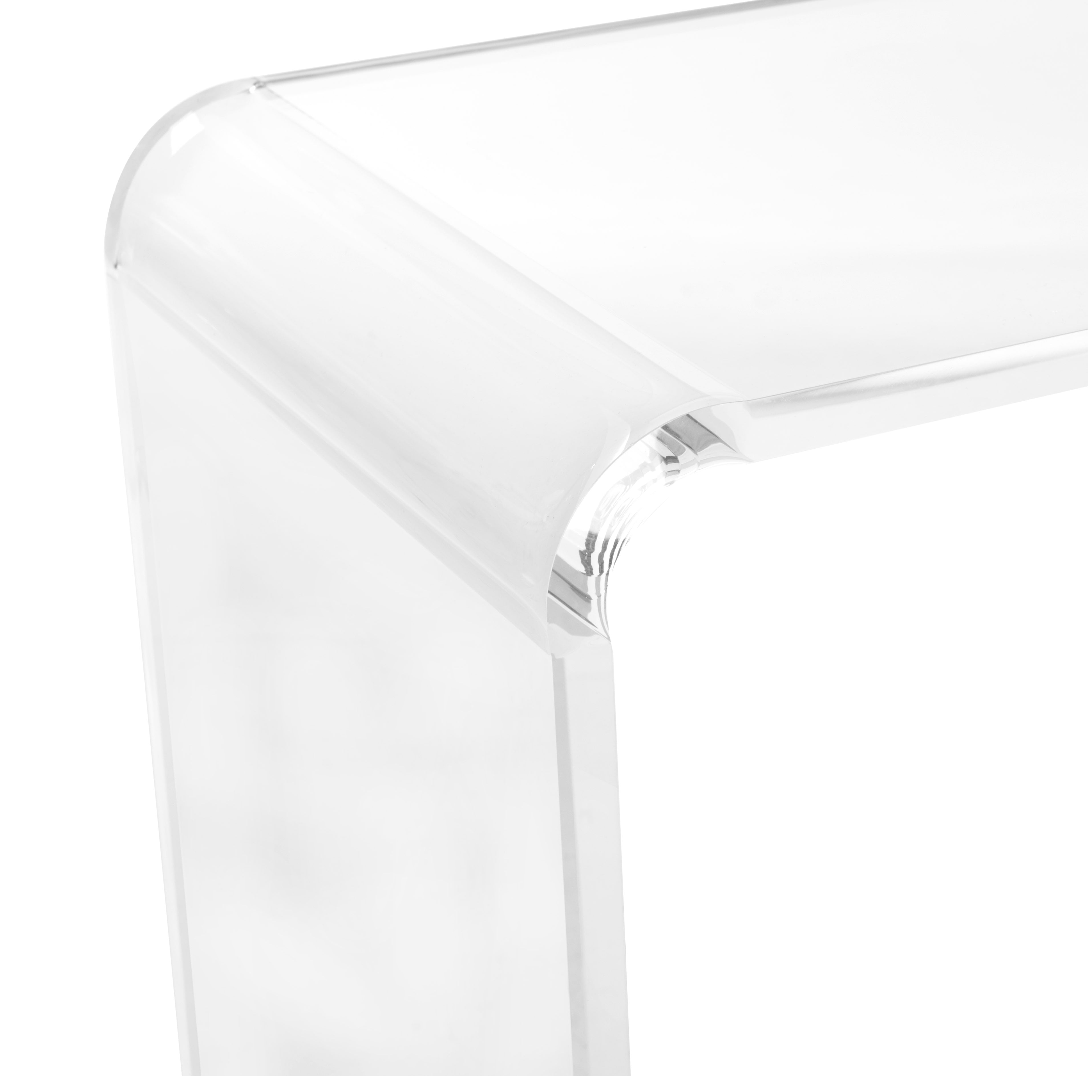 SAFAVIEH Atka Modern Glam Acrylic Console Table, Clear