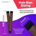 thumbnail image 5 of Hawwwy Premium Hair Bun Maker - Easy Snap-and-Roll, 3 Pack, Brown, 5 of 7