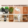 thumbnail image 3 of ziyahi Protein Three Layer Funnel Powder Container Storage Box Keychain for Storage Food - Grade for Gym Exercise and transparent, 3 of 6