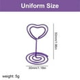 thumbnail image 5 of 10Pcs Heart Shape Wire Table Number Holders Picture Stand Notes Memos Clip for Wedding Birthday Food Sign Photo Memos, 5 of 7