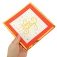 thumbnail image 3 of PAMINGONO 16Pcs Red Wedding Napkins Paper Printed Decorative Paper Napkins for Party Use, 3 of 5
