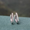 thumbnail image 3 of Everly Women's Diamond 10k White Gold Earrings, 3 of 6