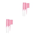 thumbnail image 1 of Vogacara 3 piezas de cepillo para el cabello de plástico para teñir el cabello, estilistas antiestáticos para el hogar, para estudiantes Rosado 2piezas, 1 of 6