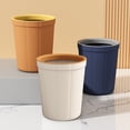 thumbnail image 1 of Fiudx Ofertas Flash Artículos En Oferta Bote De Basura Con Anillo De Presión Liso Dormitorio Y Baño De Cuero De Imitación Bote De Basura De Cocina Abierto Y Descubierto De Gran Capacidad Papelera De, 1 of 6