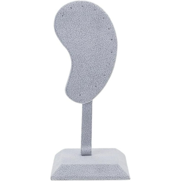 1 Exhibidor de Pendientes Gainsboro con Forma de Pendiente, Organizador de Joyería, Soporte de Madera y Terciopelo para Pendientes, Ideal para Exhibir Joyería y Almacenar Joyas