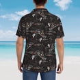 thumbnail image 4 of Honeii Cowgirl In Desert Print Men’s Hawaiian Shirt,Classic Button-Down Short Sleeve Shirt, for Beach, Vacation, and Outdoor Activities,Large, 4 of 7