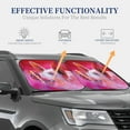 thumbnail image 4 of Daiia Pink Pig 2PCS Car Windshield Sun Shade, Foldable Sun Shield for Car Front Window, Auto Sun Blocker Visor Protector Universal for Truck SUV Pickup-Medium, 4 of 7