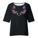 thumbnail image 4 of Fiudx Ofertas Flash Del Día Blusa Holgada con Estampado de Manga 3/4 para Mujer, Estilo Informal, con Estampado de Alzheimers, 4 of 4