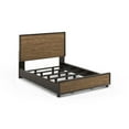 thumbnail image 3 of Bowery Hill Modern Rustic Brown Queen Bed made from Walnut and Acacia Wood, 3 of 3