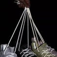 thumbnail image 2 of 2 Pairs Round Shoe Laces Reflective Shoe Laces for Sneakers, Boots and Athletic Shoes, Shoe Strings, Boots, Work Boots & Hiking Shoes - 47 inch / 120CM, 2 of 4