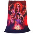 thumbnail image 3 of Rustic Stranger American horror Things Throw Blanket, Flannel Christmas Blankets And Throws For Couch, Large Air Conditioning Blanket 80"X60", 3 of 7