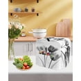 thumbnail image 5 of Tulip Black White Stand Mixer Dust Cover with Storage Pocket & Handles, Spring Floral Botanical Bloom Fits All Tilt Head & Bowl Lift Kitchen Appliance Cover Organizer Bag Accessories, 4.5-5 Quart, 5 of 6